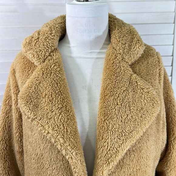 K. Jordan Sherpa Teddy Coat Size XL Color Block Animal Print - Picture 3 of 10